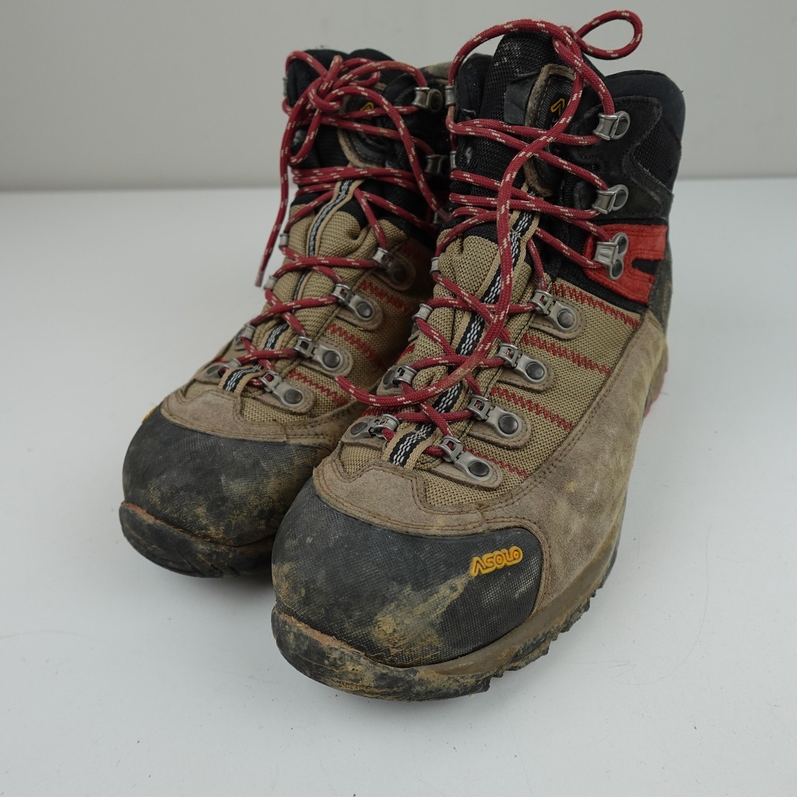 Asolo Fugitive Gtx Boots Mens Size 11 Brown Suede Goretex Waterproof Hiking